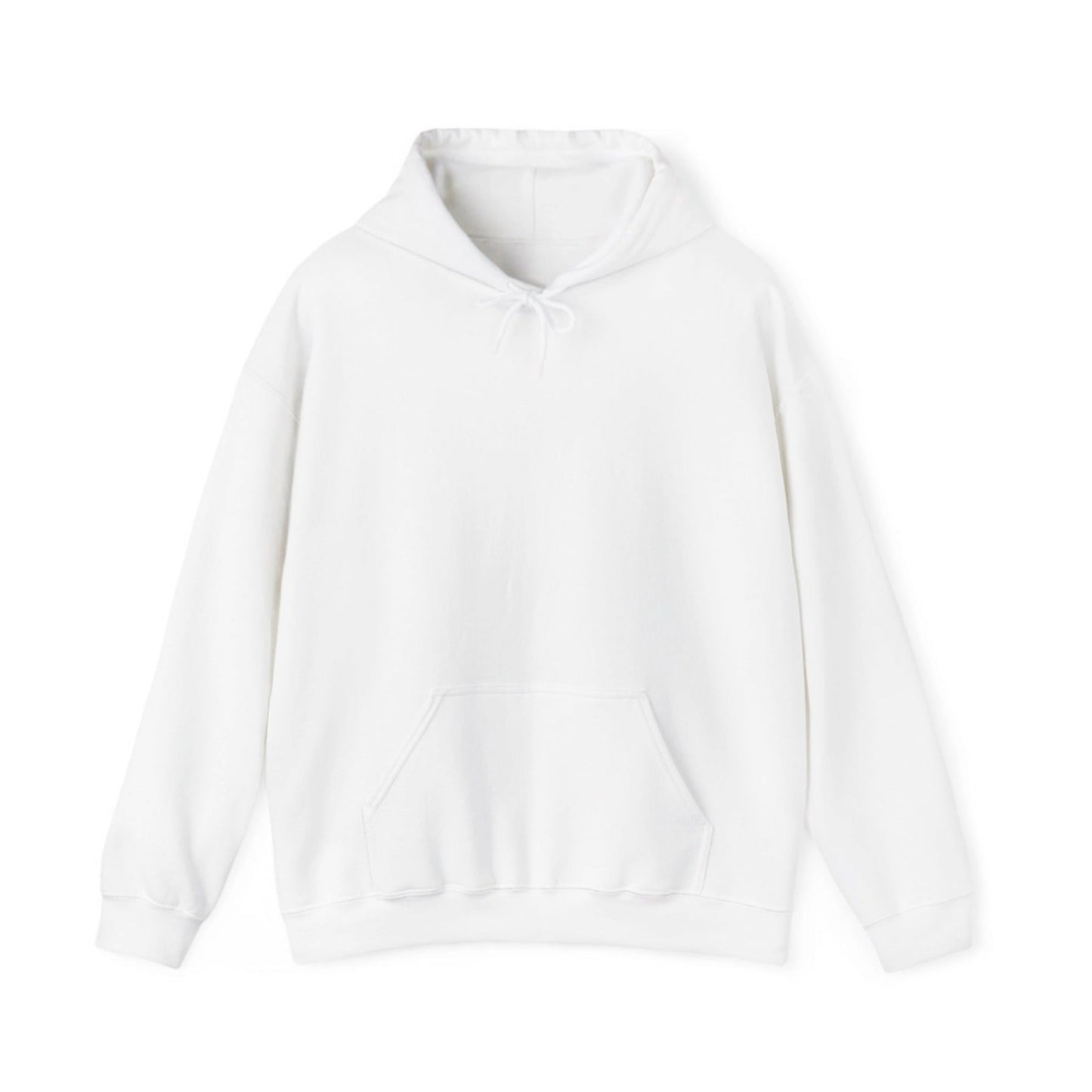 White hoodie on a white background