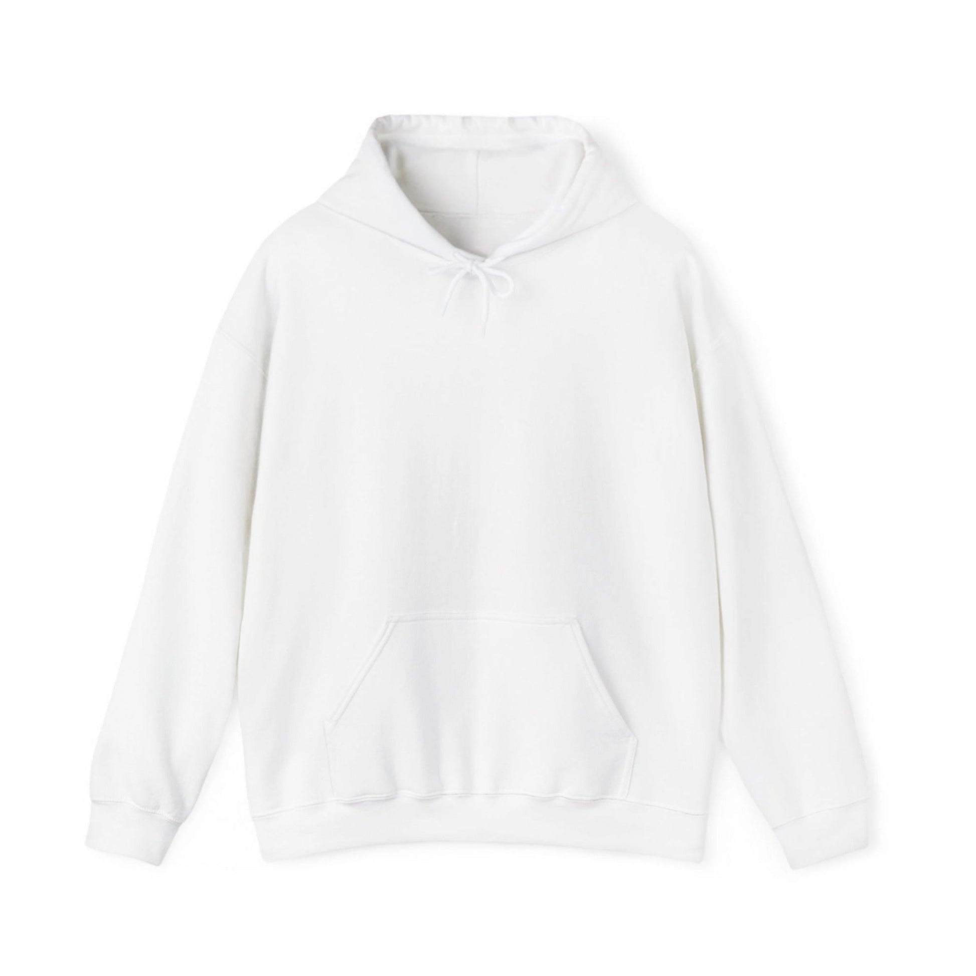 White hoodie on a white background